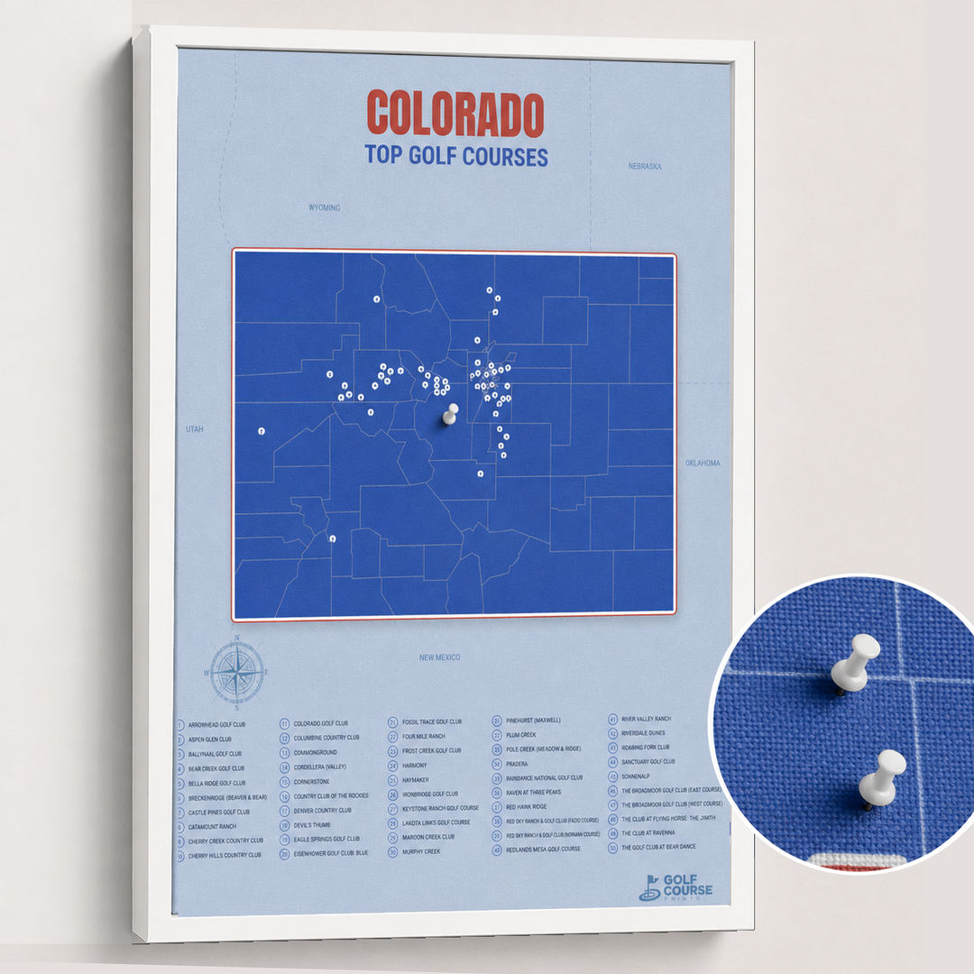 Map of Colorado Golf Courses