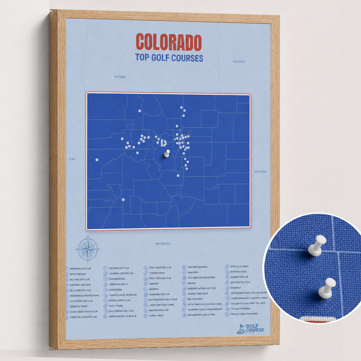Map of Colorado Golf Courses