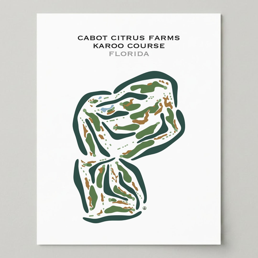 Cabot Citrus Farms - Karoo Course, Florida - Printed Golf Courses