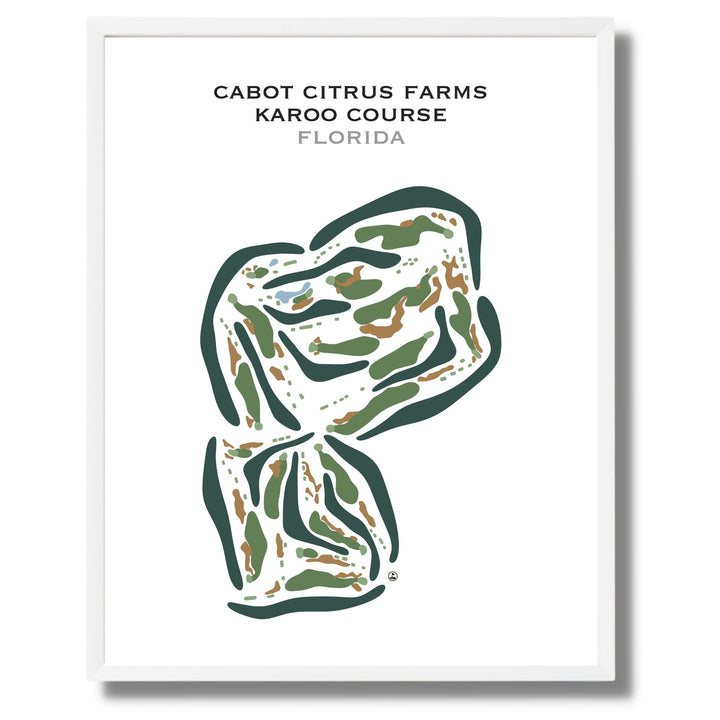 Cabot Citrus Farms - Karoo Course, Florida - Printed Golf Courses