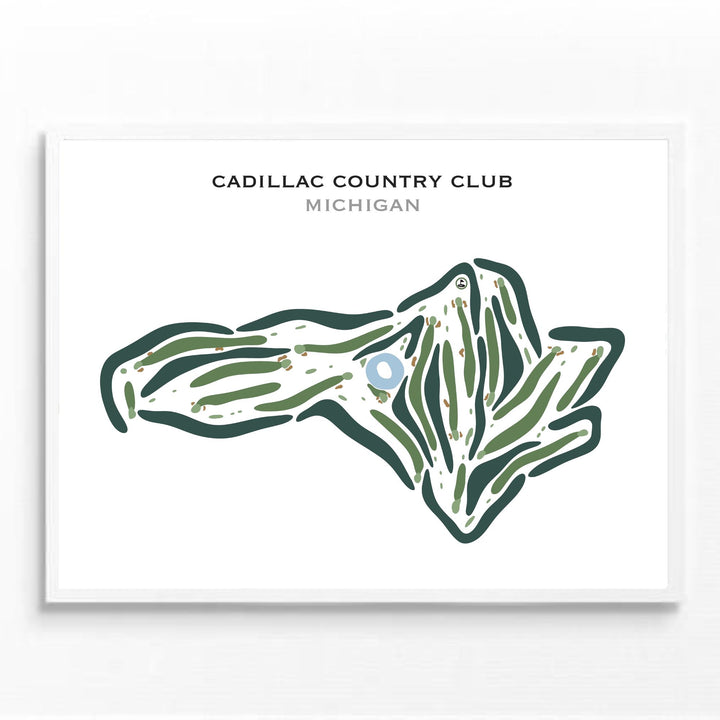 Cadillac Country Club, Michigan - Printed Golf Courses