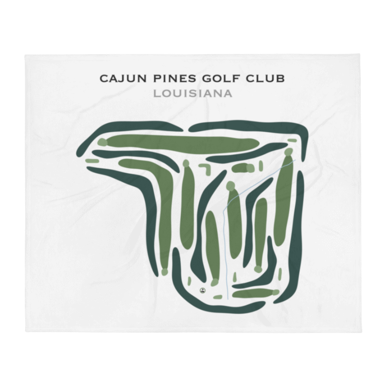 Cajun Pine Golf Club, Louisiana - Printed Golf Courses