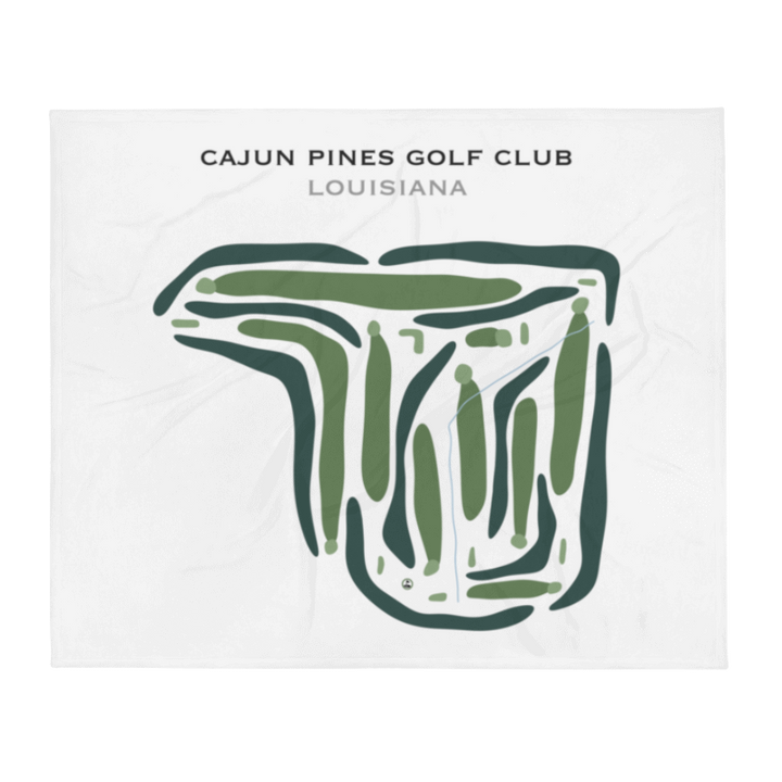 Cajun Pine Golf Club, Louisiana - Printed Golf Courses