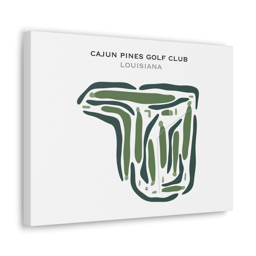 Cajun Pine Golf Club, Louisiana - Printed Golf Courses