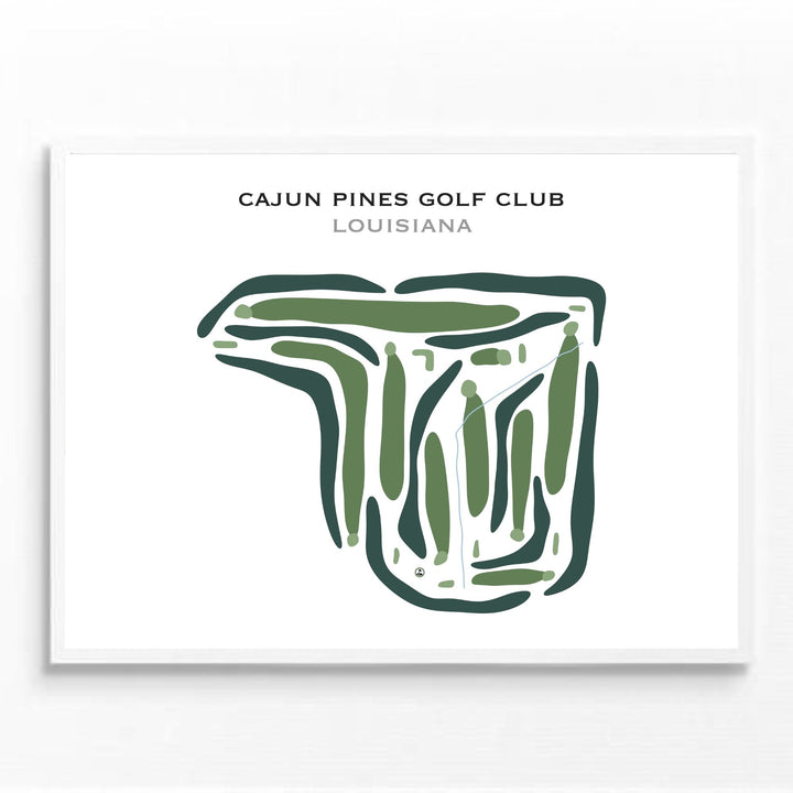 Cajun Pine Golf Club, Louisiana - Printed Golf Courses