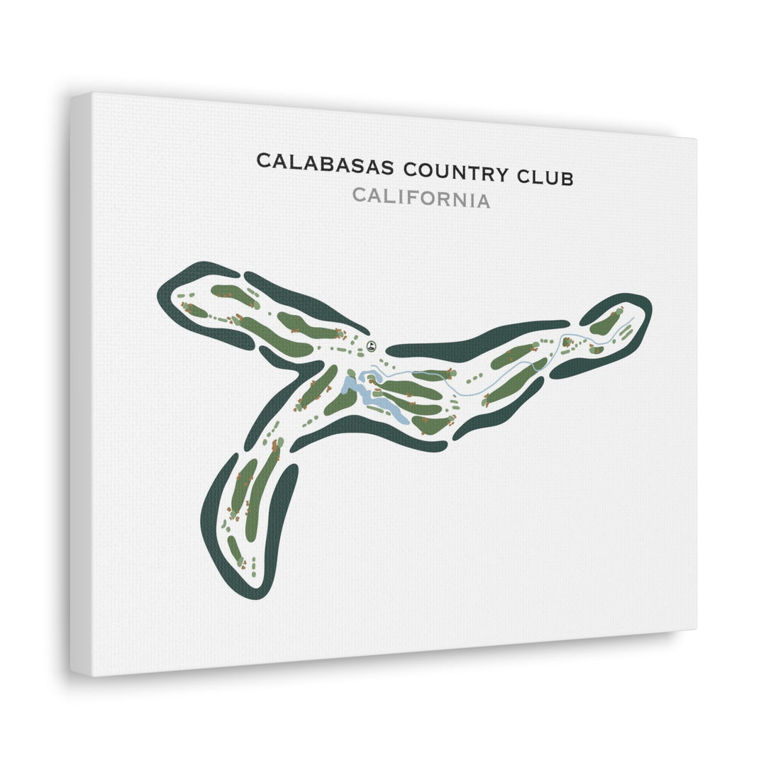 Calabasas Country Club, California - Printed Golf Courses