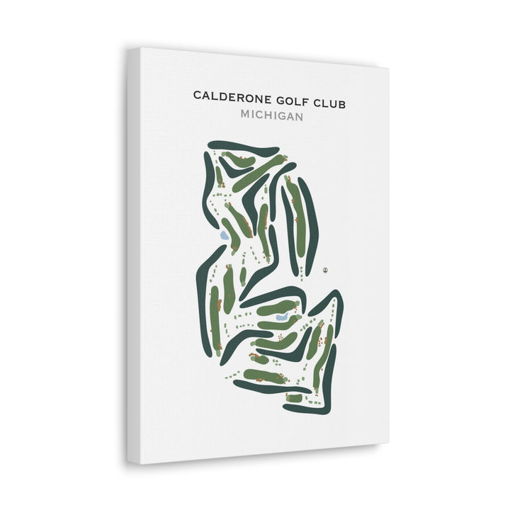 Calderone Golf Club, Michigan - Printed Golf Courses