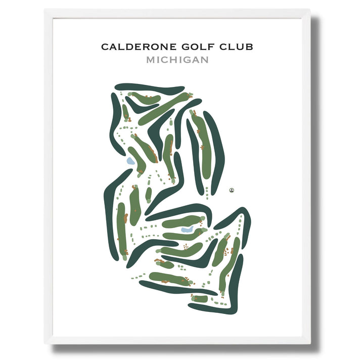 Calderone Golf Club, Michigan - Printed Golf Courses