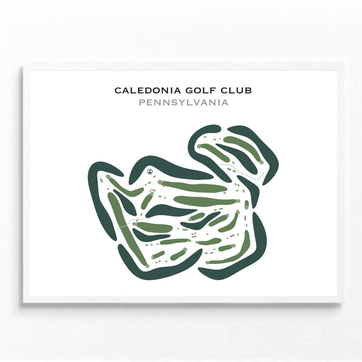 Caledonia Golf Club, Pennsylvania - Printed Golf Courses