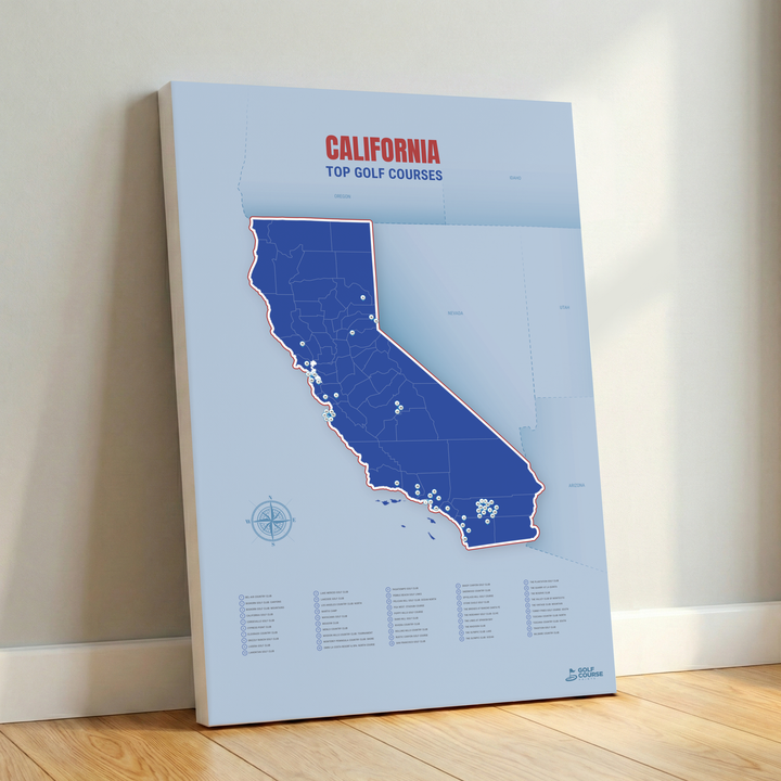 Map of California Golf Courses