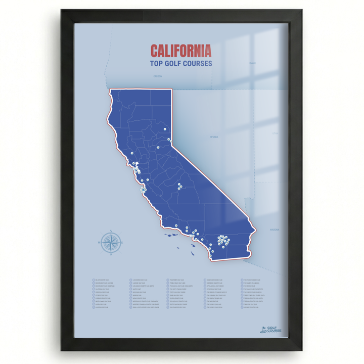 Map of California Golf Courses