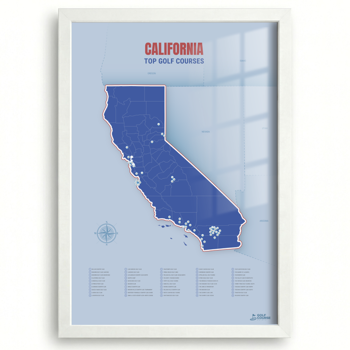Map of California Golf Courses