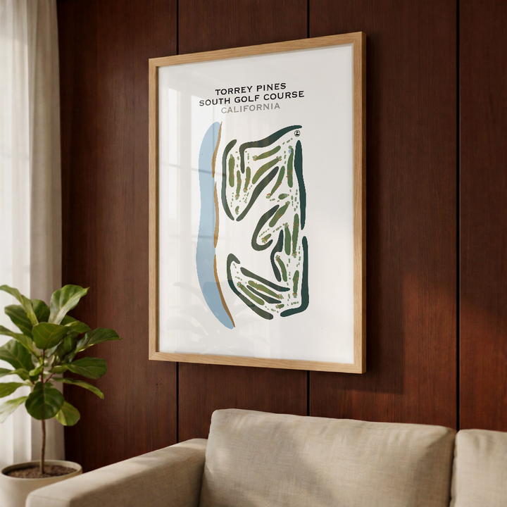 Torrey Pines South Course, California - Printed Golf Courses