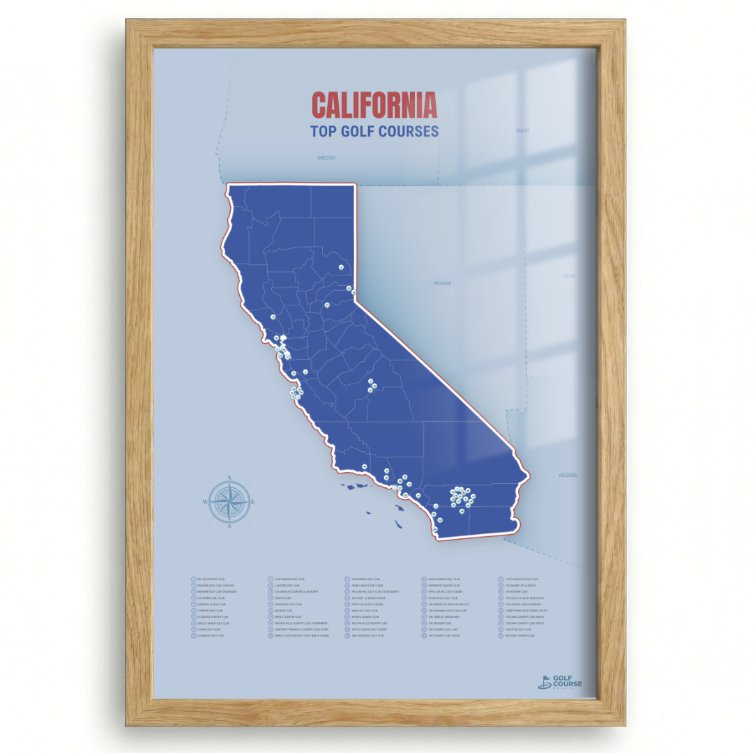 Map of California Golf Courses