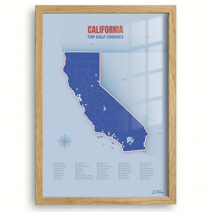 Map of California Golf Courses