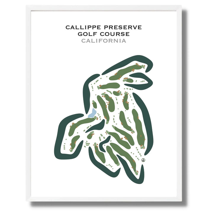 Callippe Preserve Golf Course, California - Printed Golf Courses