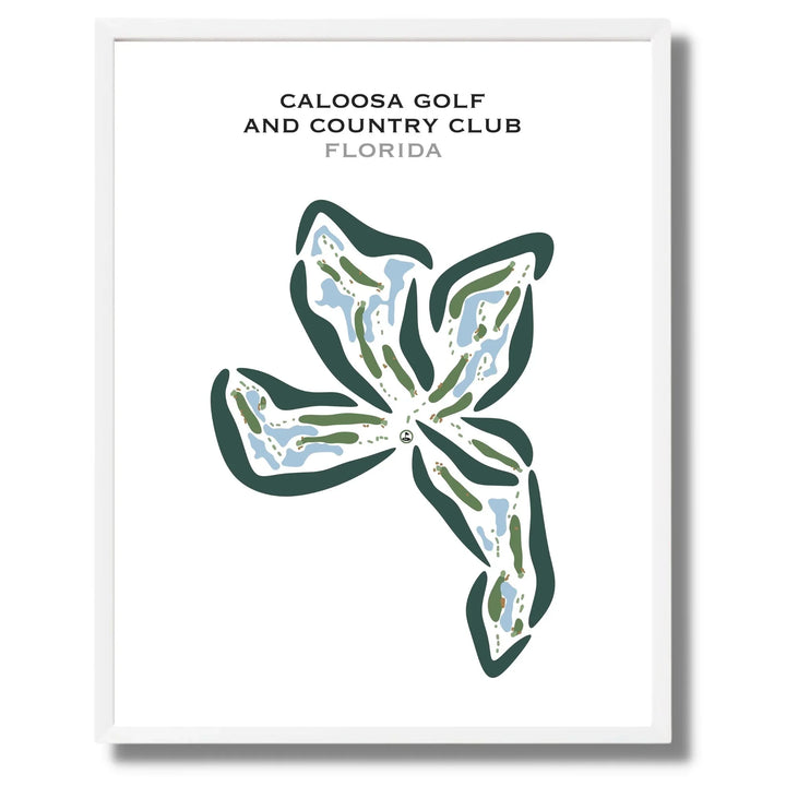 Caloosa Golf & Country Club, Florida - Printed Golf Courses