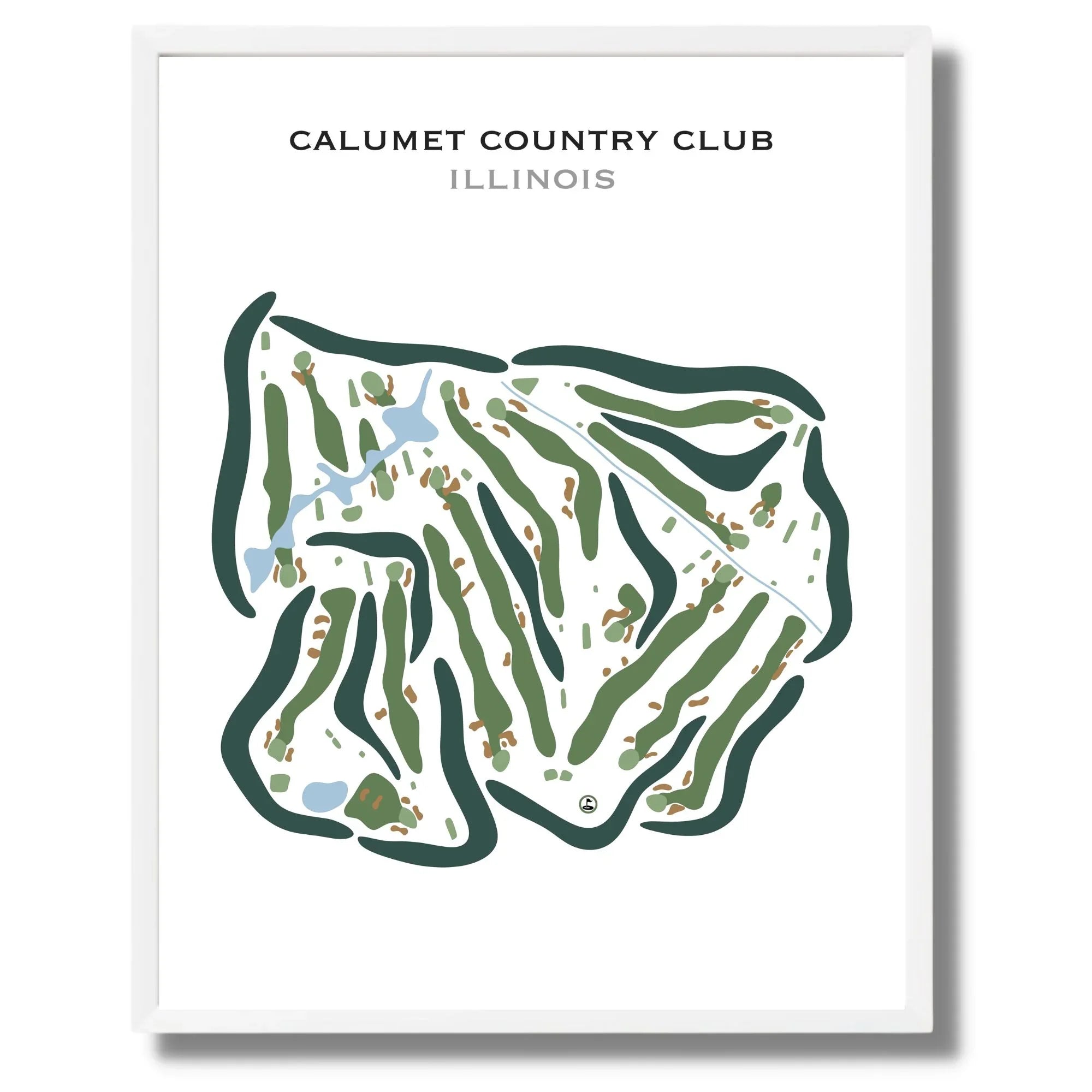 Buy the best printed golf course Calumet Country Club, Illinois