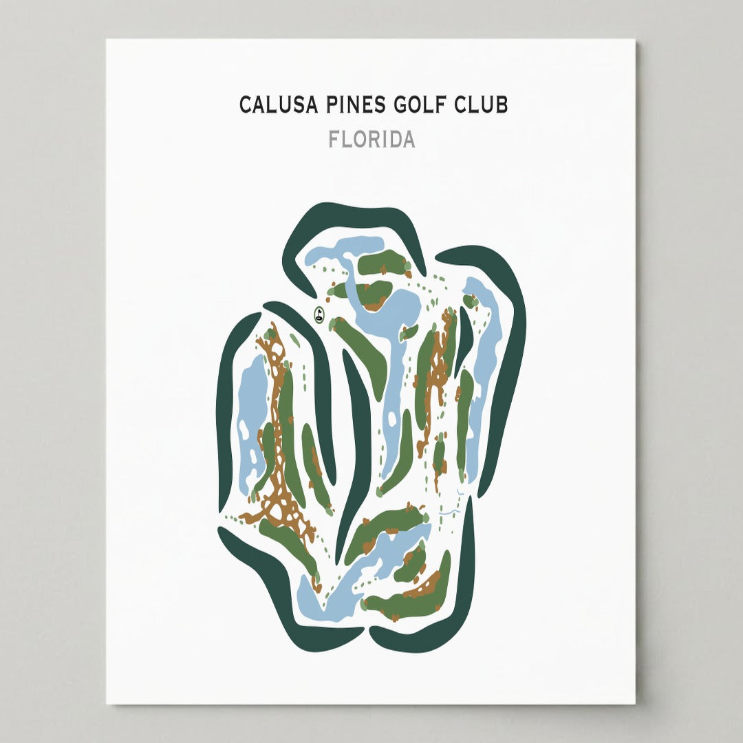 Calusa Pines Golf Club, Florida - Printed Golf Courses