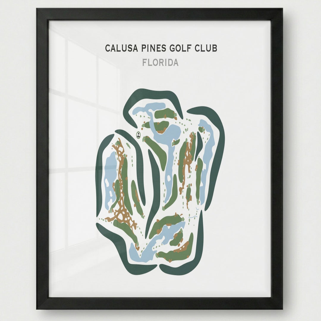Calusa Pines Golf Club, Florida - Printed Golf Courses