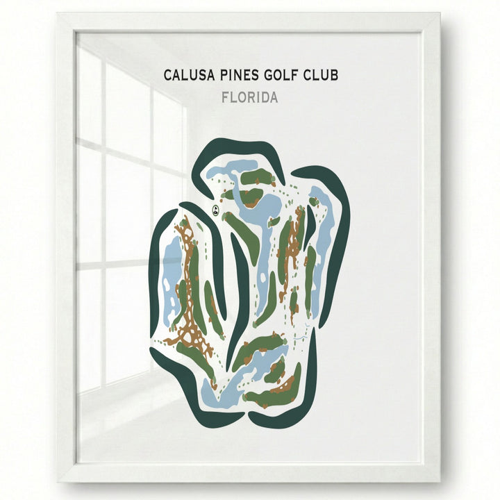 Calusa Pines Golf Club, Florida - Printed Golf Courses