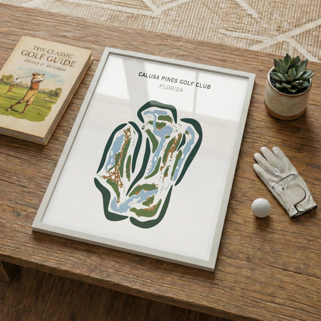 Calusa Pines Golf Club, Florida - Printed Golf Courses