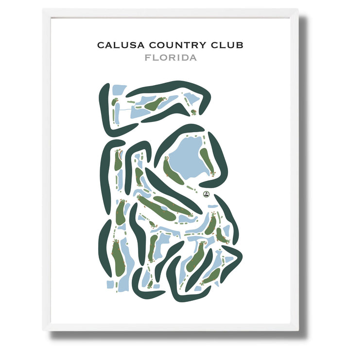 Calusa Country Club, Florida - Printed Golf Courses