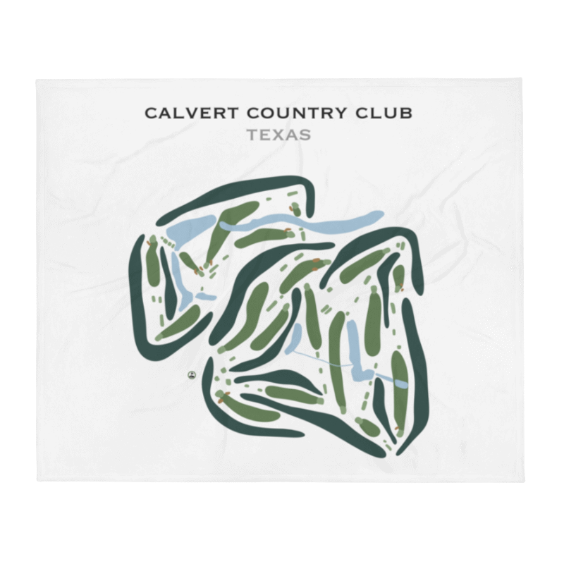 Calvert Country Club, Texas - Printed Golf Courses