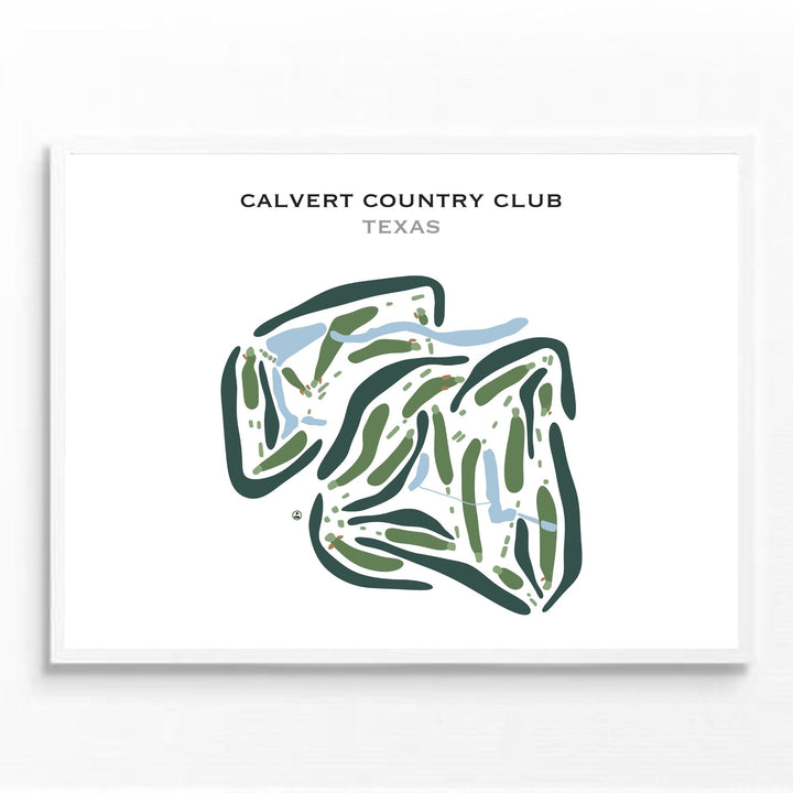 Calvert Country Club, Texas - Printed Golf Courses