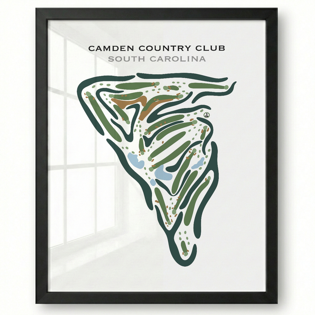 Camden Country Club, South Carolina - Printed Golf Courses