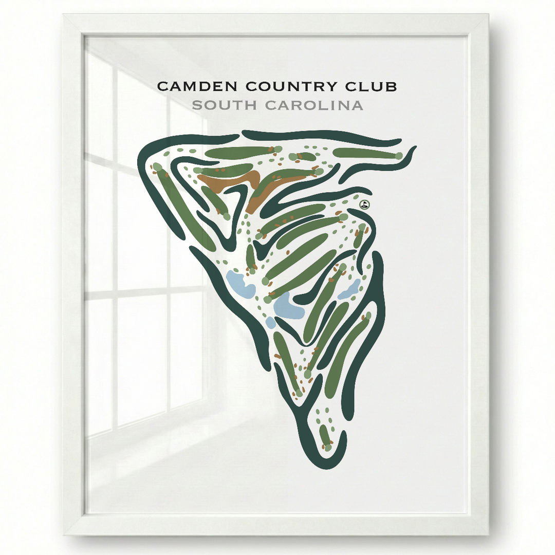 Camden Country Club, South Carolina - Printed Golf Courses