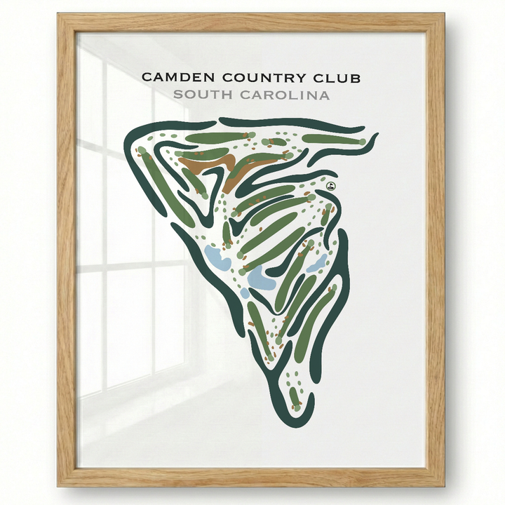 Camden Country Club, South Carolina - Printed Golf Courses