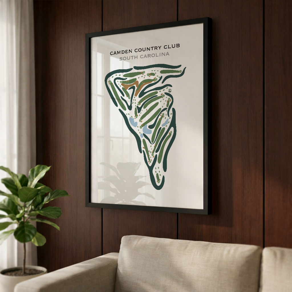 Camden Country Club, South Carolina - Printed Golf Courses