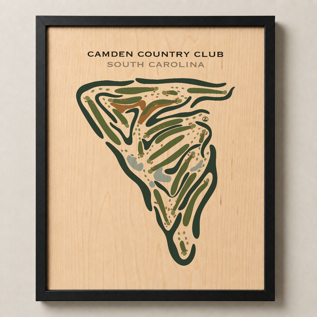 Camden Country Club, South Carolina - Printed Golf Courses