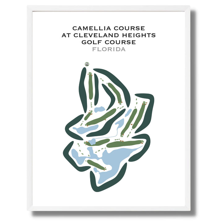 Camellia Course at Cleveland Heights Golf Club, Florida - Printed Golf Courses