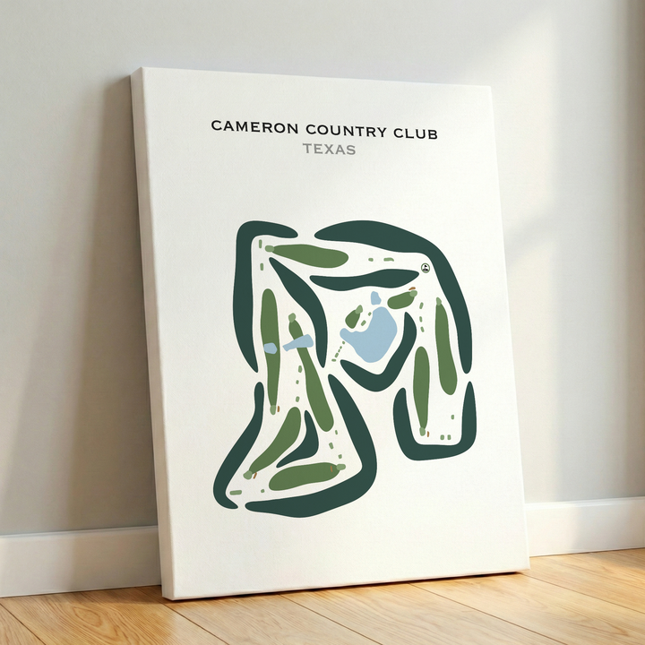 Cameron Country Club, Texas - Printed Golf Courses