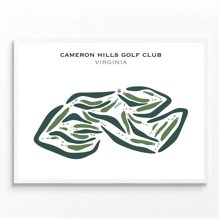 Cameron Hills Golf Club, Virginia - Printed Golf Courses