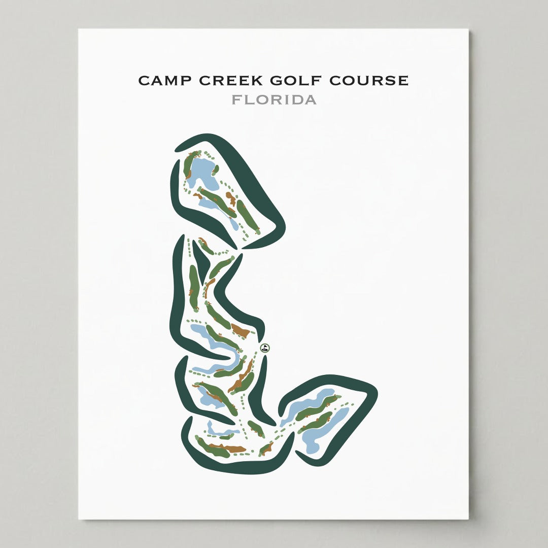 Camp Creek Course, Florida - Printed Golf Courses