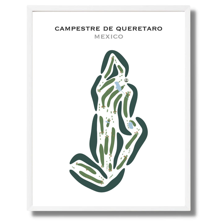 Campestre de Queretaro, Mexico - Printed Golf Courses