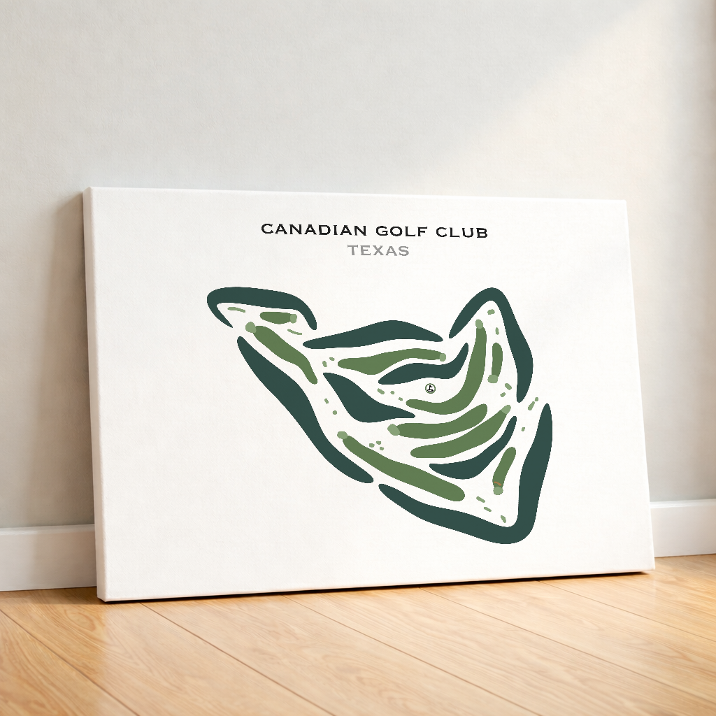 Canadian Golf Club, Texas - Printed Golf Courses