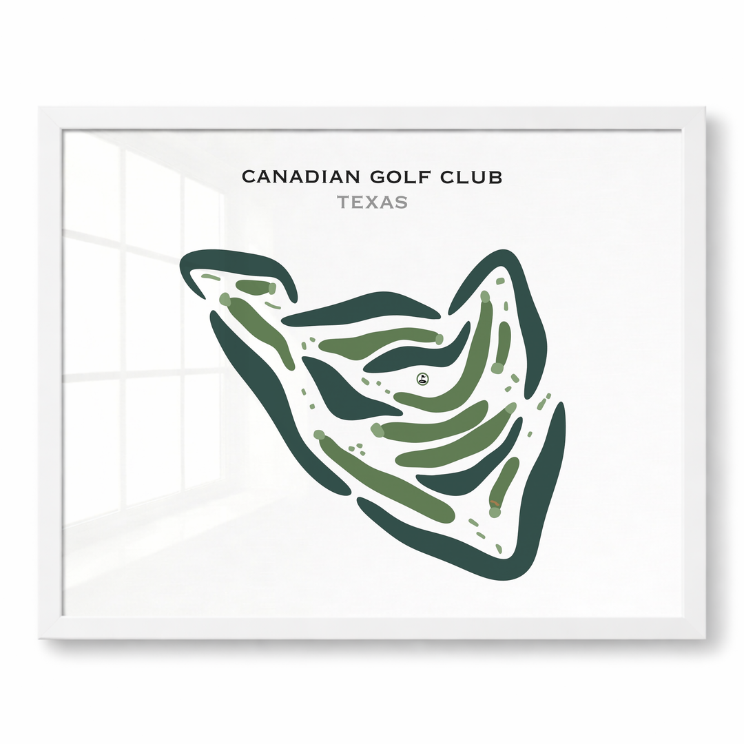 Canadian Golf Club, Texas - Printed Golf Courses