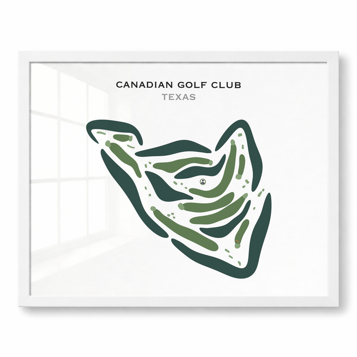 Canadian Golf Club, Texas - Printed Golf Courses