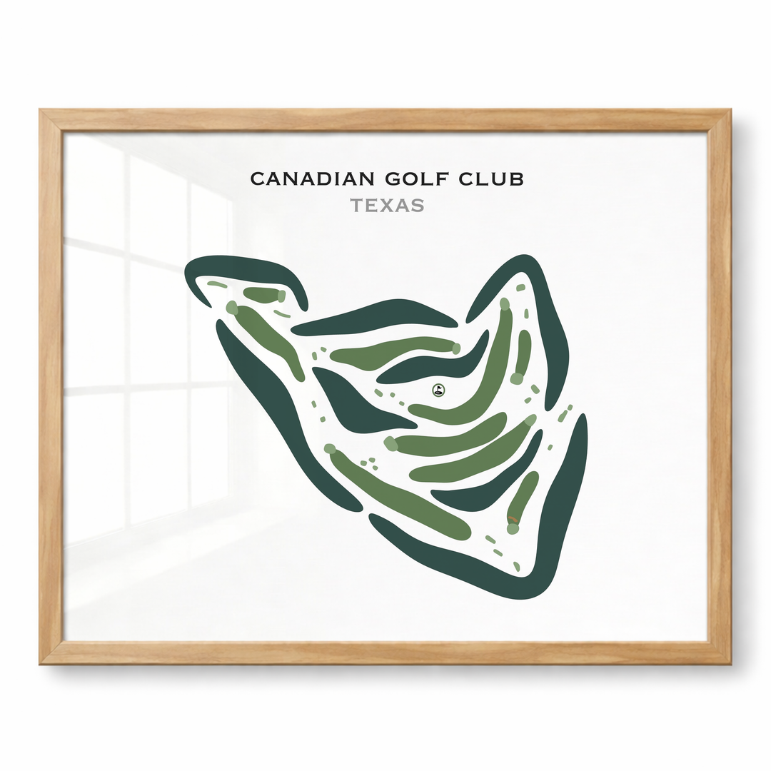Canadian Golf Club, Texas - Printed Golf Courses
