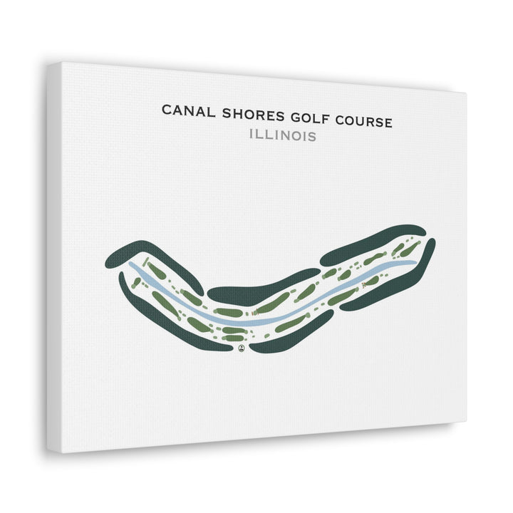 Canal Shores Golf Course, Illinois - Printed Golf Courses