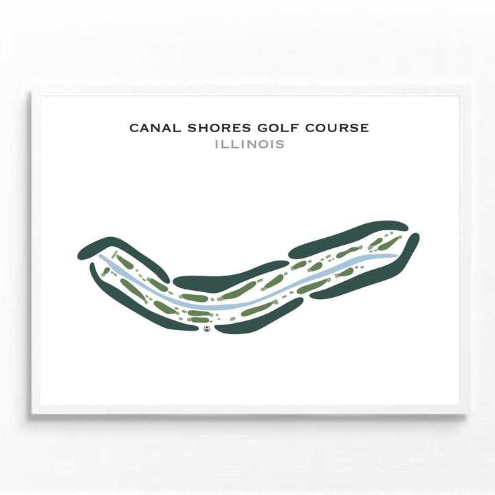 Canal Shores Golf Course, Illinois - Printed Golf Courses