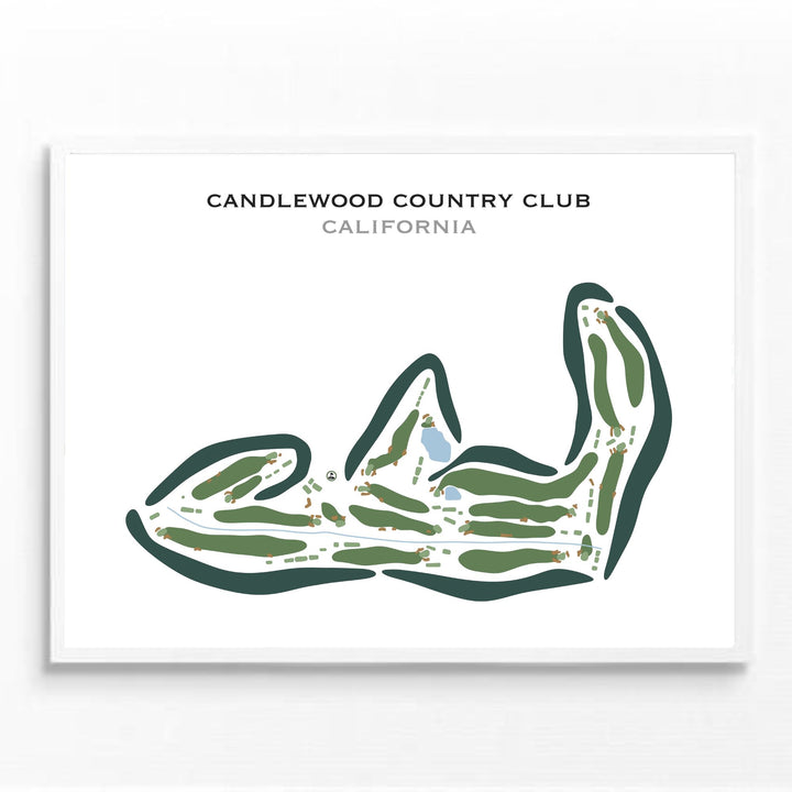 Candlewood Country Club, California - Printed Golf Courses