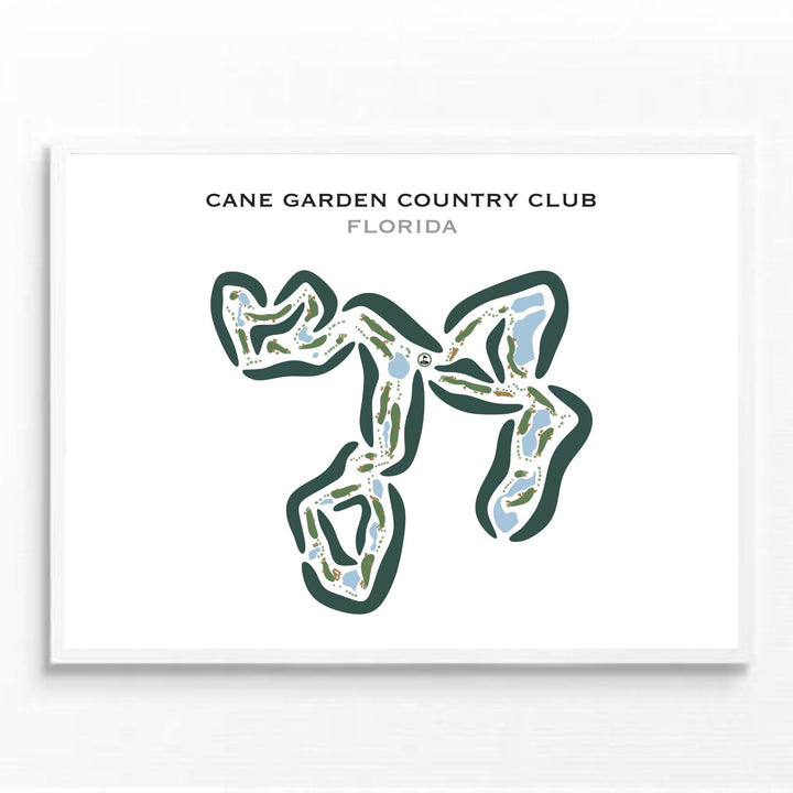 Cane Garden Country Club, Florida - Printed Golf Courses