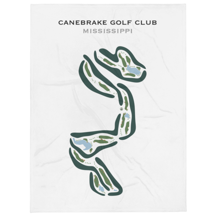 Canebrake Golf Club, Mississippi - Printed Golf Courses