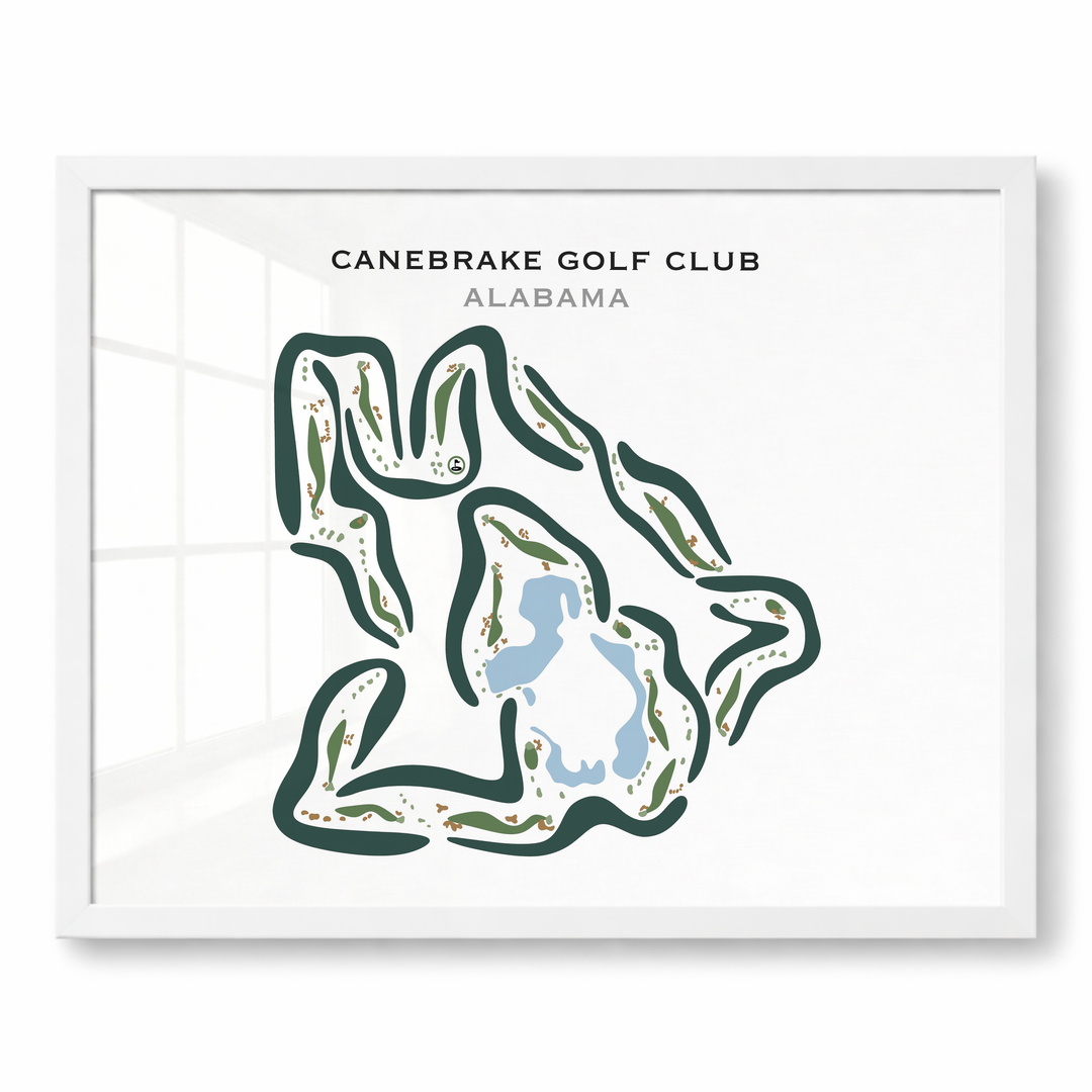 Canebrake Golf Club, Alabama - Printed Golf Courses
