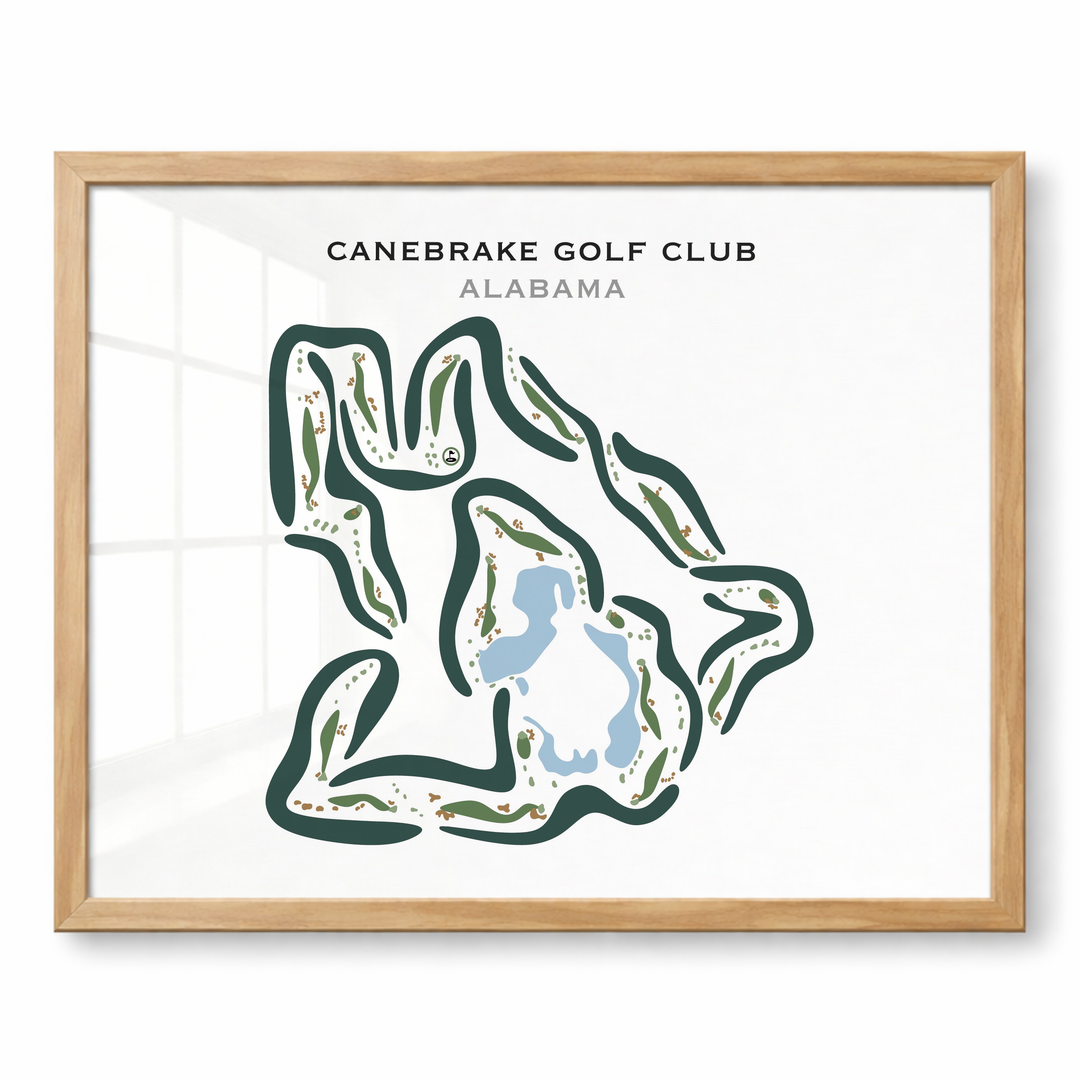 Canebrake Golf Club, Alabama - Printed Golf Courses